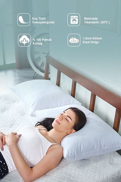 Bera Yatak YogaSoft Washable Bead Silicone Fiber Pillow 50x70cm