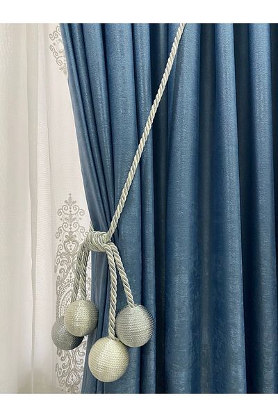 DÖRTTOP Modern Winding 4 Ball Braçol Cornice Tactical String Ceiling Curtain Accessory Gray&cream
