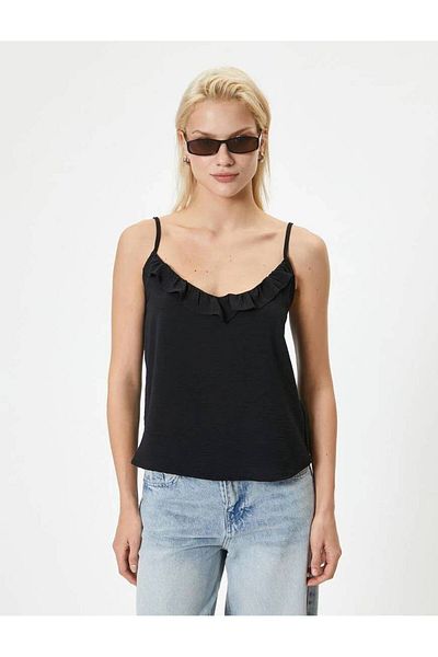 Koton Koton Women's Tank Top - Black 4sak30010pw