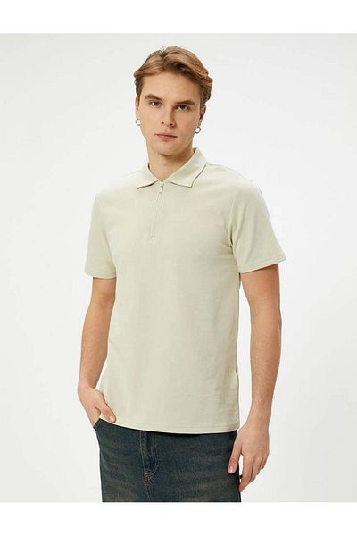 Koton 4SAM10006MK Herren-T-Shirt Koton – BEIGE