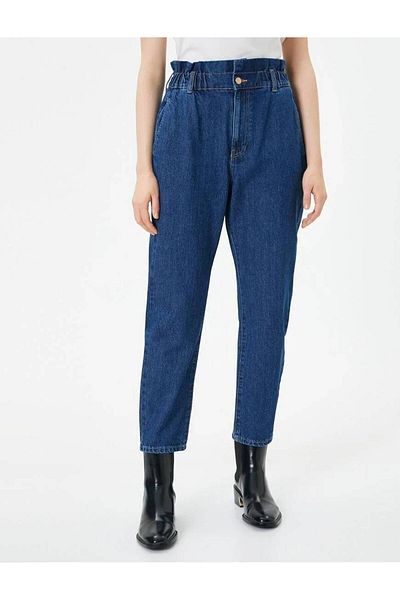 Koton 4wal40186md Pantaloni de damă în jean Indigo deschis