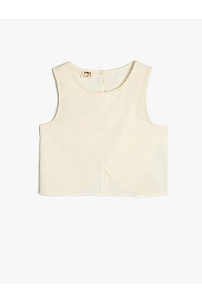 Koton Mädchenbluse - 4skg60024aw Weiß