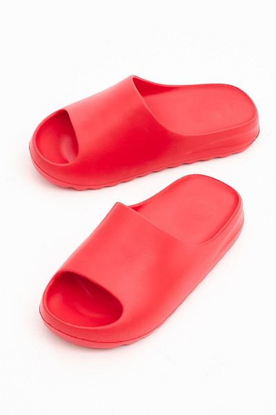 stilfest Κόκκινες παντόφλες Unisex Sabo - Casual, Άνετα, Μπαλκόνι, Κήπος, Πισίνα, Παραλία