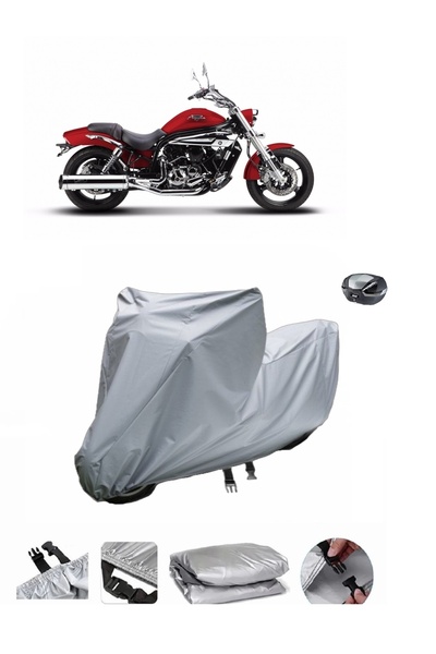 BODYGARD حقيبة خلفية Hyosung GV 650 متوافقة مع دراجة نارية سميكة للغاية