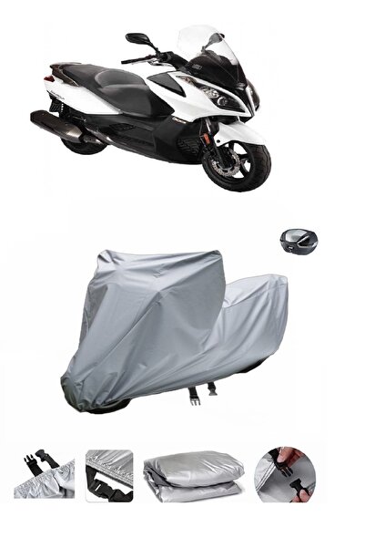 BODYGARD Kymco Downtown 300i - مشمع دراجة نارية سميك للغاية ومتوافق مع حقيبة ...
