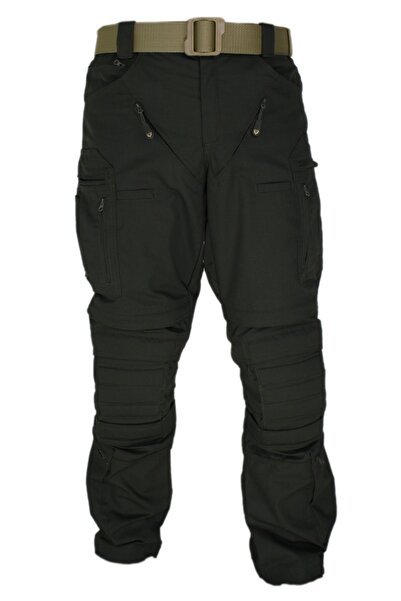 Mudeir Pantolon Algan Koyu Haki 34 Boy Taktik Outdoor Tactical 4 Mevsim Operasyon Çok Cepli Ripstop Koruma