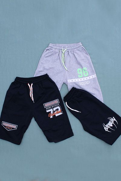 PANİO KİDS Chicago-Bronx Squad Boys Camouflage Capri - Σετ 3 γκρι-μαύρο-μπλε ναυτικό