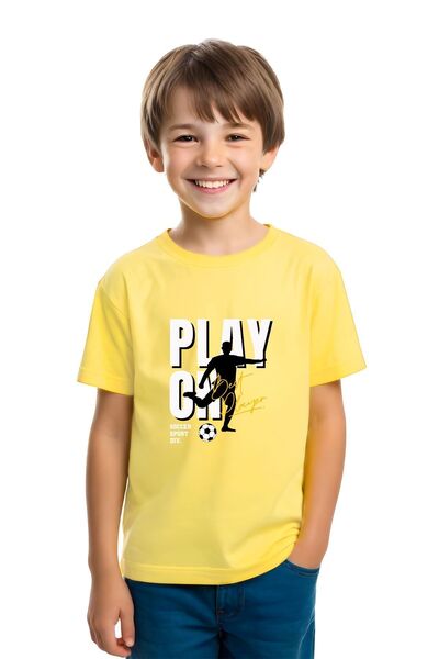panios kids PANİOS KİDS UNİSEXS  3LÜ YUVARLAK YAKA ÇOCUK BASKILI KISA KOLLU T-SHİRT