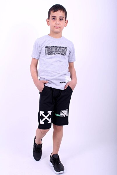 PANİO KİDS Набір з принтом Black Yazılı Kaprili