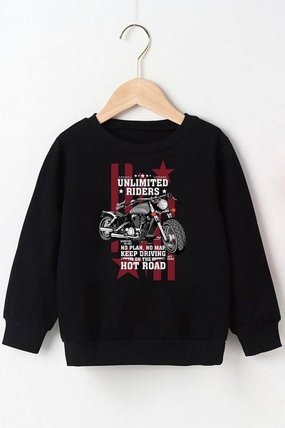 panios kids Комплект от 2 сиво-черни суитшърта за момче с щампа Unlimited Riders - Nice To Meet You