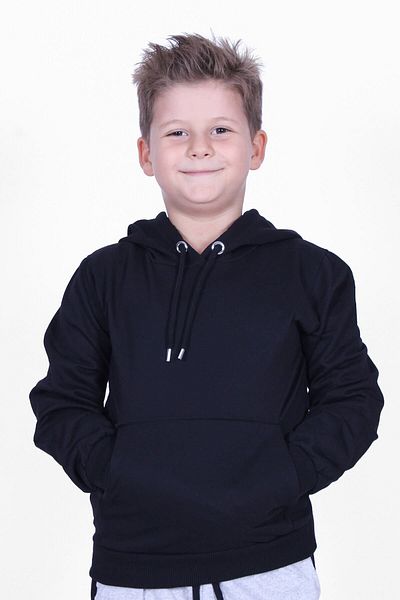 PANİO KİDS Суичър за момче с качулка и джоб с кенгуру с щампа X