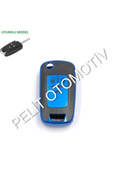 PELİTOTOMOTİV Husa pentru chei Opel Astra Corsa Mokka Insignia Superlux albastru
