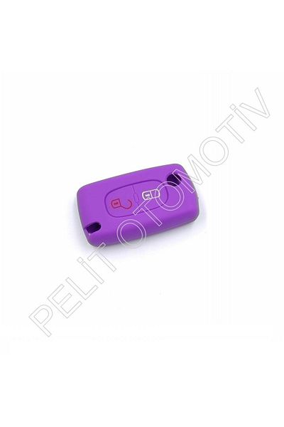 PELİTOTOMOTİV For Peugeot 107 206 207 307 308 406 407 408 Partner Silicone Key Case Cover