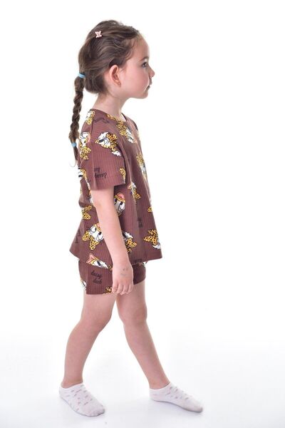 bunny hopp Комплект пижама Girls Daisy Duck с шарки от 100% памук - шорти с къс ръкав