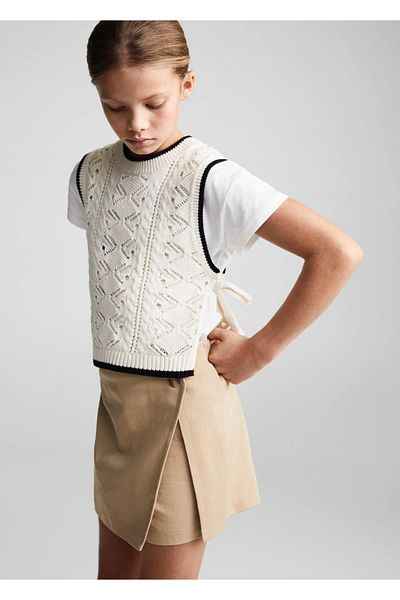 MANGO Kids Σορτς φούστα με τυλιγμένο κόψιμο