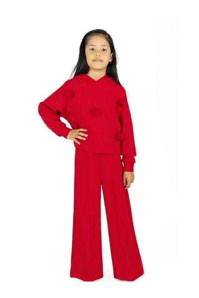 Best Girl's Ribbed Spanish Leg High Waist Trousers