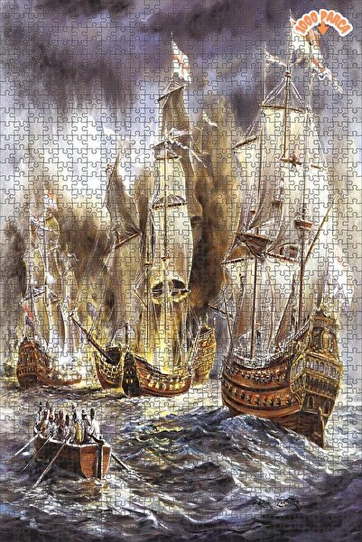 Teona Ahşap Batarya Savaşları Dekoratif Çift Katlı Çerçeveli Asılabilir Ahşap...