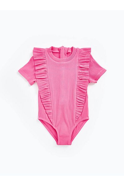 LC Waikiki Lcw Baby Crew Neck Short Sleeve Baby Girl Swimsuit Imrex Global