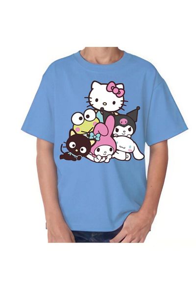 Evomind 1 tricou pentru achiziții de 5 și mai sus în coș - Tricou pentru copii cu imprimeu My Melody Kuromi Hello Kity Design