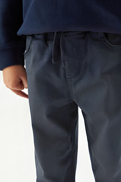 BayBayan Erkek Çocuk Füme Eşofman Belli Cepli Bağcıklı Okul Pantolonu