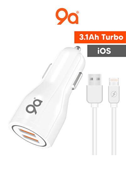 9a 3.1Ah iOS Hızlı Araba Çakmaklık Şarj Cihazı Usb+PD Girişli Oto Şarz Aleti ...