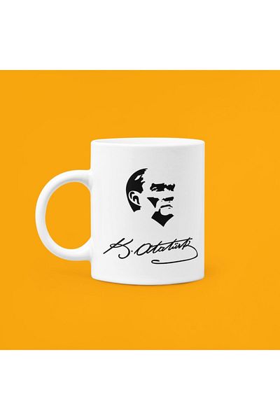 UUR STORE Mustafa Kemal Atatürk Signature Printed Mug