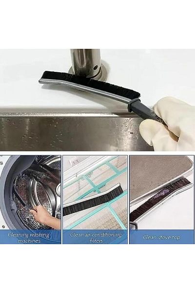 bluvex 2pcs Thin Long Bathroom Kitchen Sink Brush