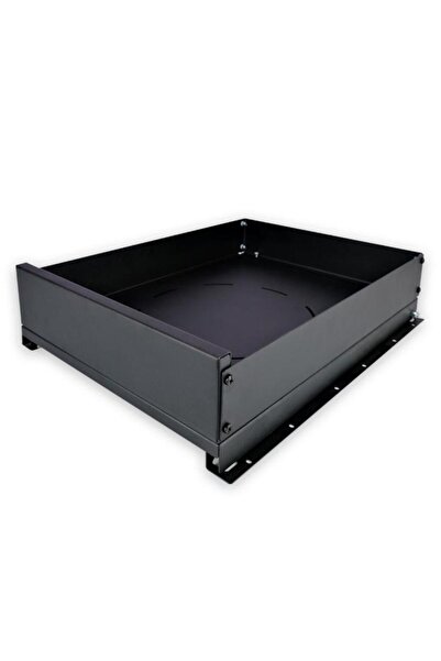 Digithome Policový organizér z černého kovu se zásuvkami – víceúčelový organizér do skříně