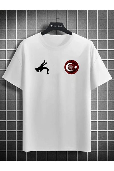 Pisa Art Special pentru echipa națională din Turcia - Tricou oversize unisex Bozkurt