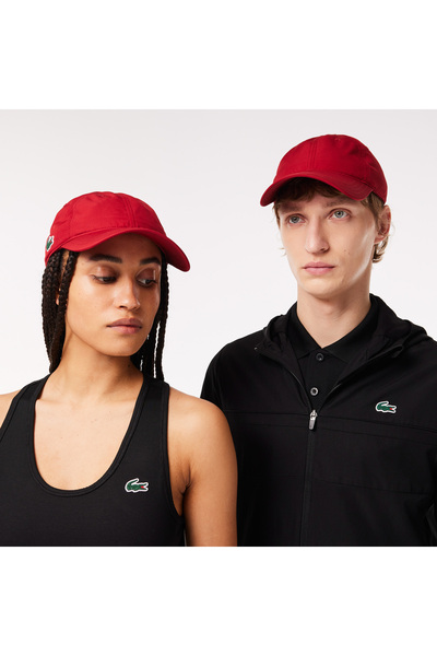 Lacoste قبعة حمراء رياضية للجنسين