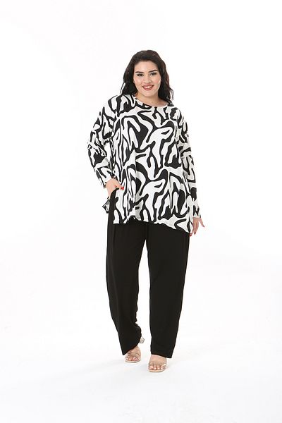 XL Modam طقم تونيك وبنطلون مقاس كبير
