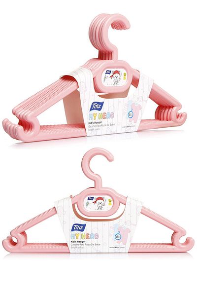 Titiz My Hero 24 Pieces Baby and Kids Plastic Clothes Hangers