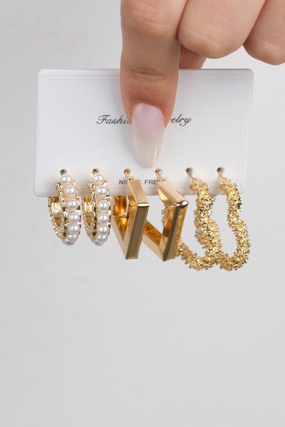 Richard Jewell KADIN ÇELİK RENK ATMAZ 6 LI KÜPE MODELİ