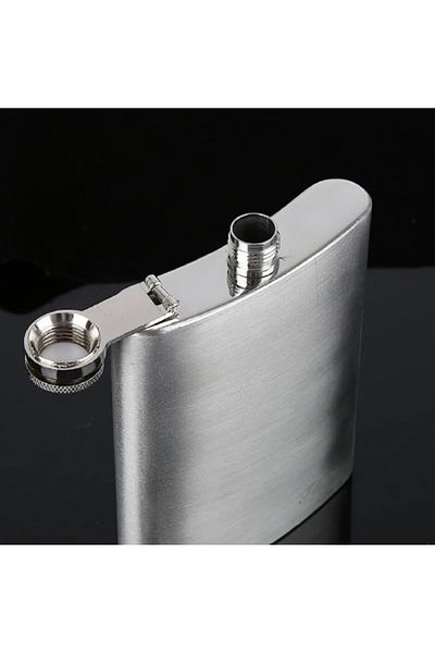 hediyeconcepti 9oz Moscow Whiskey Bottle - 304 Stainless Steel Liquor Flagon and Special Flask Set