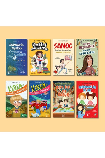 hayykitap ÇokÇocuk 8Li Set/SANOC-KELİ.H.-KAH.NEYER?-KER.VEN.T.-ÜMİTLİ B GEL.-...