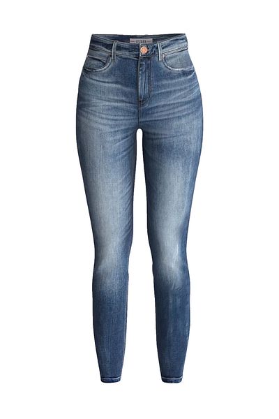 Guess Jeans Skinny-Fit-Jeans CARRIE MID mit Label-Patch im 5-Pocket-Style