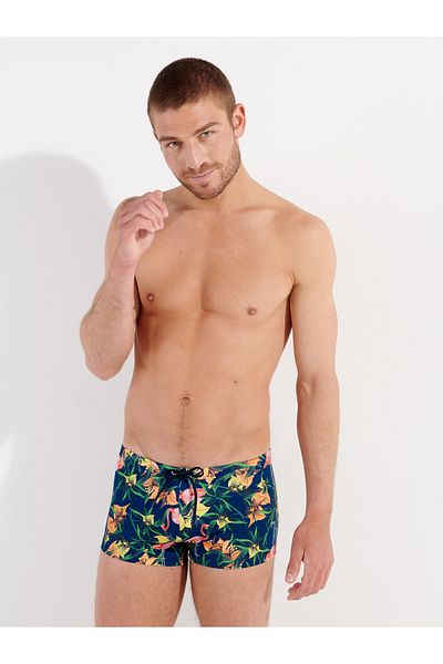 HOM Badeshorts Flamingo