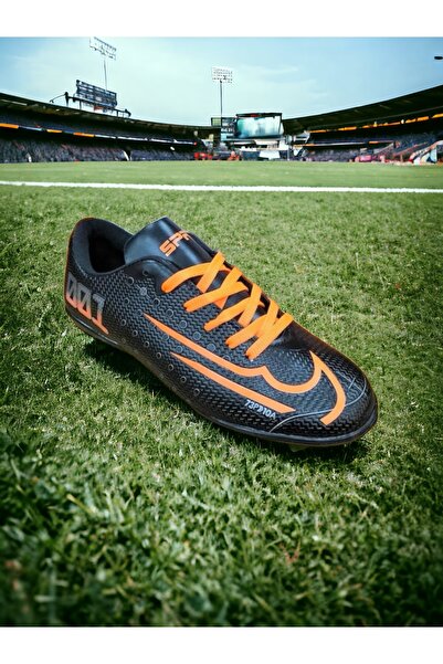 Sprit 001 Erkek Çocuk Krampon Futbol Ayakkabısı Siyah-Turuncu