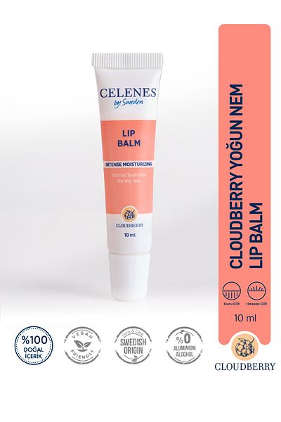 Celenes Intensive Moisturizing and Soothing Cloudberry Lip Balm 10 ml