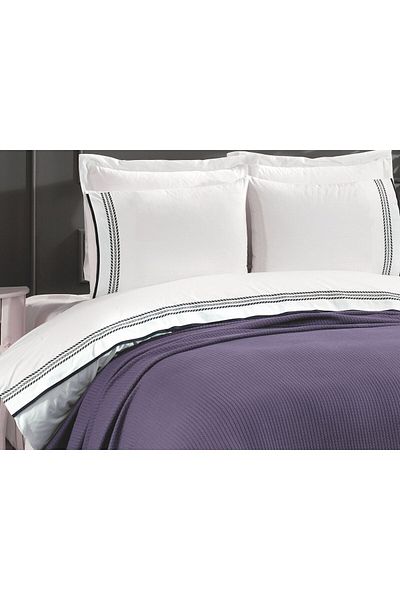 Royal Home Ares Pike Duvet Cover Bridal Set 7 Piece Plum