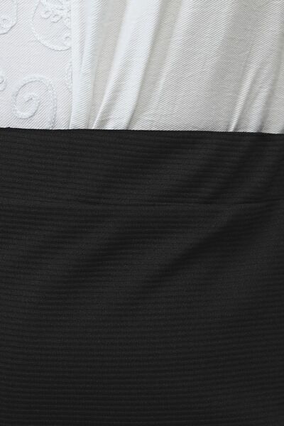 Ferace Fustă de damă cu talie elastică mărime mare căptușită țesătură tricotată din oțel negru