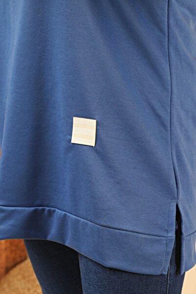 Ferace Women's Large Size Hijab Two Thread Mother Tunigi Indigo