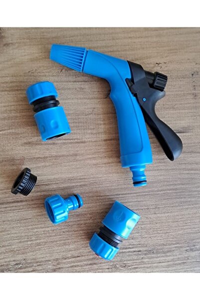 Depolife Bahçe Sulama Hortumu Hortum asma aparatı Hortum Bağlantı ek Parçaları seti fıskiyeli tabanca Seti