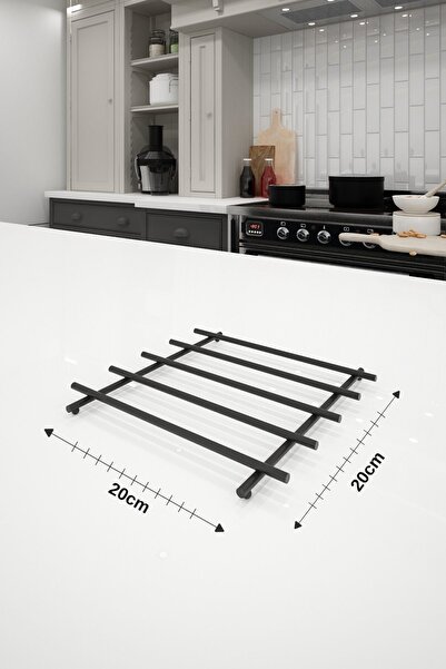 Alper Banyo Lüks Tasarım Paslanmaz Kare Siyah Nihale