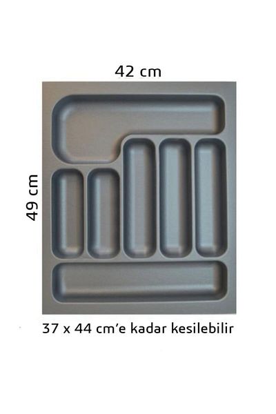 AYTFIX Νέο Γκρι Συρτάρι Μαχαιροπήρουνων 42x49 - Μπορεί να Κοπεί έως και 37x44