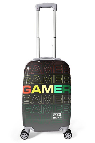Coral High Gamer Desenli Kabin Boy Valiz (50cm) 16546