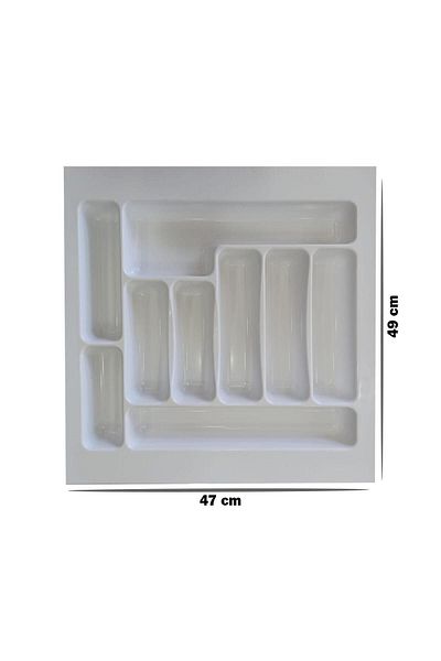 GörSeç 47x49 Cm Suport pentru Linguri Alb - Organizator în Sertar