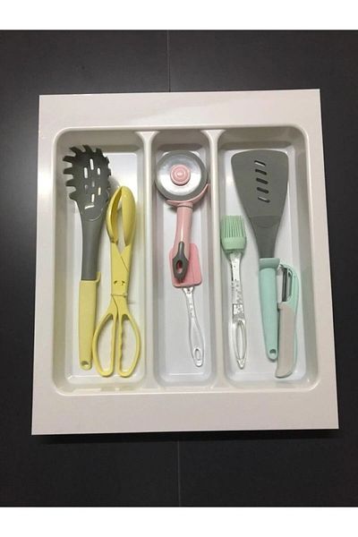 GörSeç 37x49 Cm Bol alb - Suport pentru tacâmuri și organizator, (POATE FI TĂIAT DE 33X40 CM E)