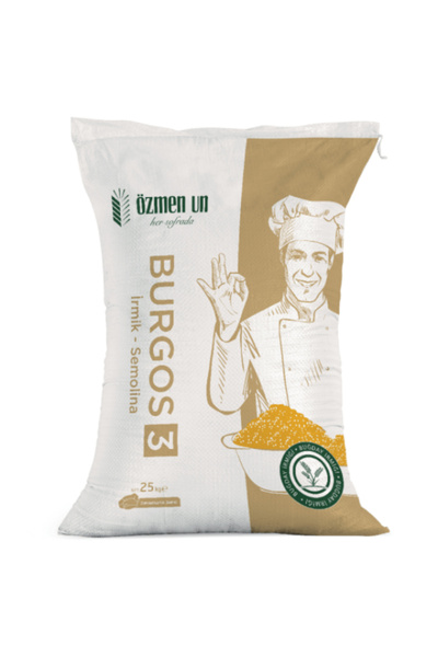 Özmen Burgos 3 Numara İrmik Semolina Özmen Un 25 Kg