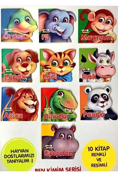 Parıltı Yayıncılık Ben Kimim Hayvanlar Serisi + 2 Yaş 10 Kitap Set